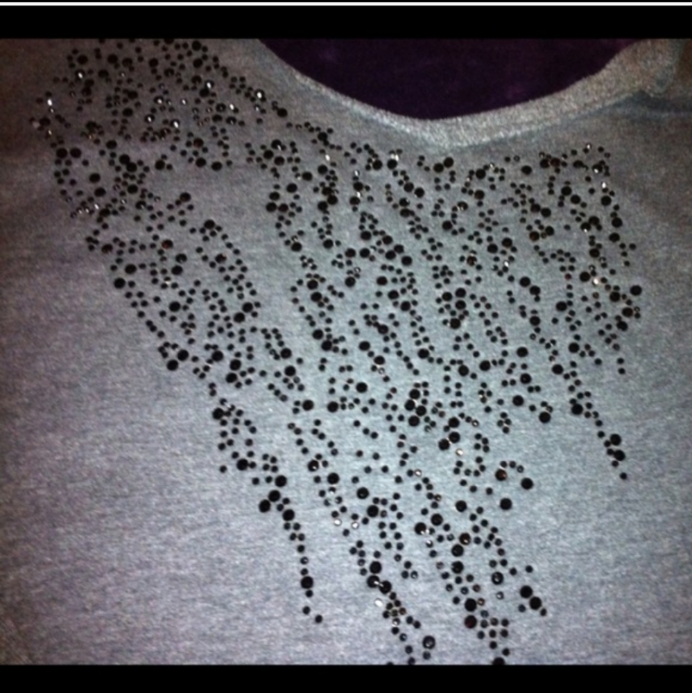 ISO Calvin Klein Embellished Off The Shoulder Sweater